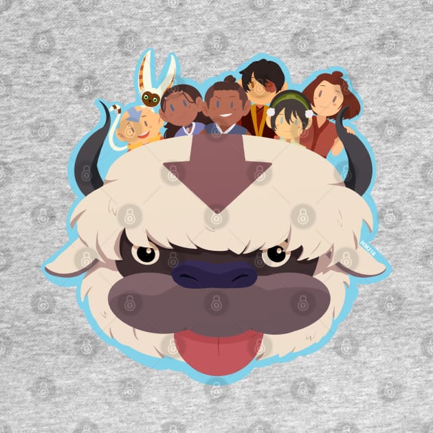 Team Avatar - Appa Blep by IKM218